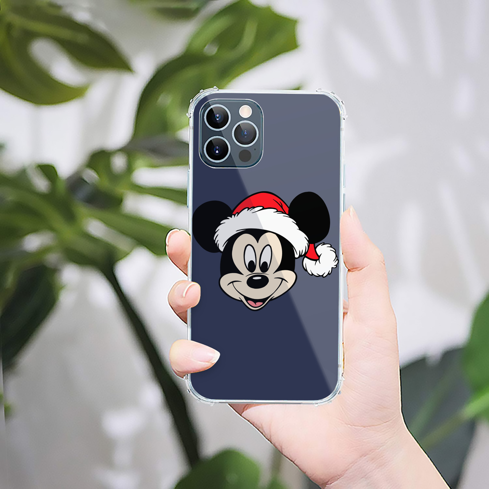 （画像用） ミッキーマウス Mickey Mouse 【iPhone 12シリーズ対応】透明スマホケース（クリアソフトケース）